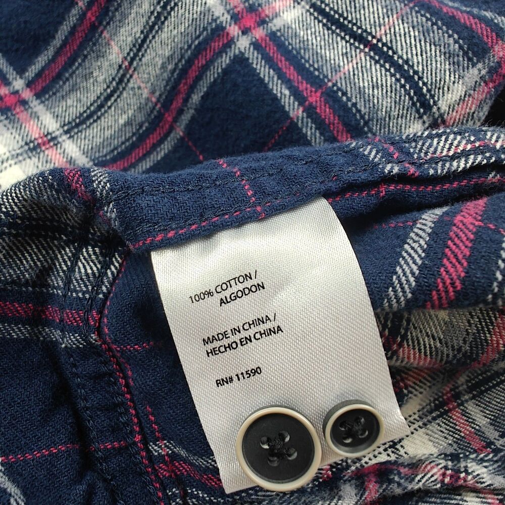 Weatherproof Plaid Flannel Shirt Men's XXL Blue Cozy Soft Utility Classic Cotton - Picture 6 of 9